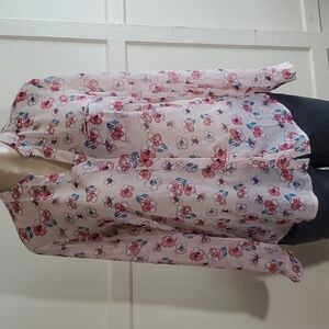 Kut From The Kloth Floral Button Up Blouse Size S